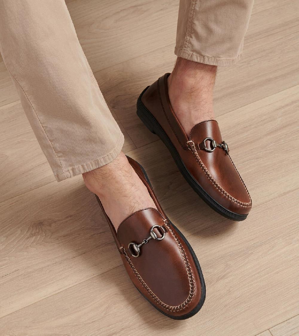 Peter Millar Kiely Driving Moccasin Whiskey