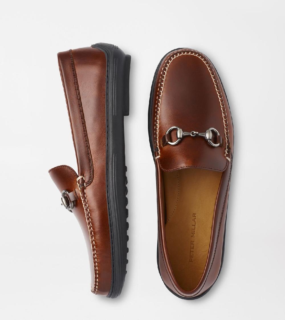 peter millar Kiely Driving Moccasin Whiskey