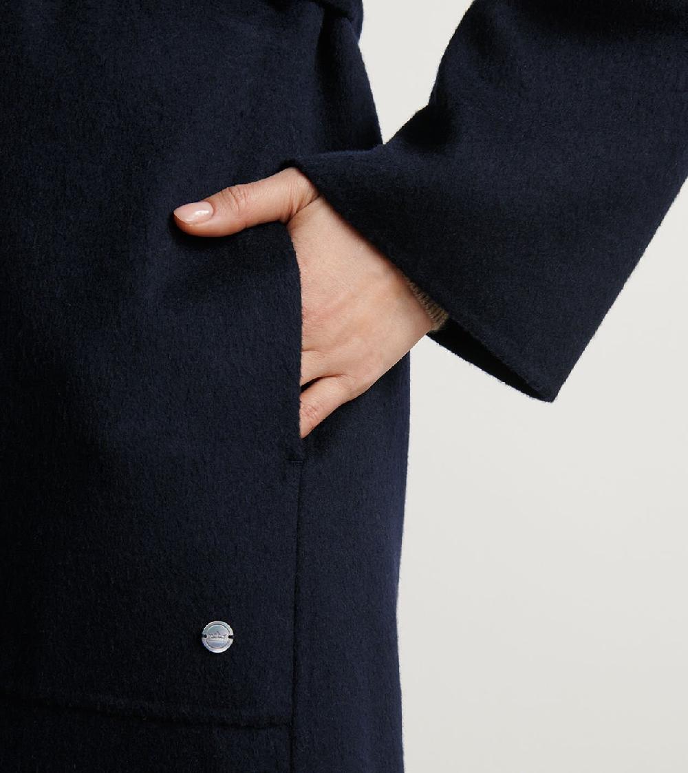 Peter Millar Lauren Double Face Topcoat Navy