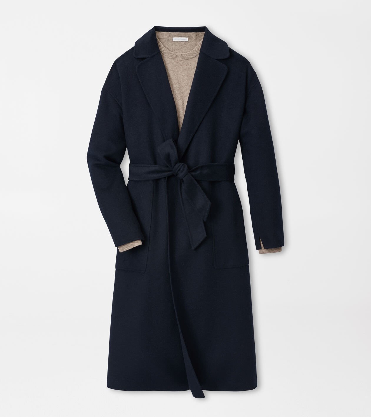 peter millar Lauren Double Face Topcoat Navy