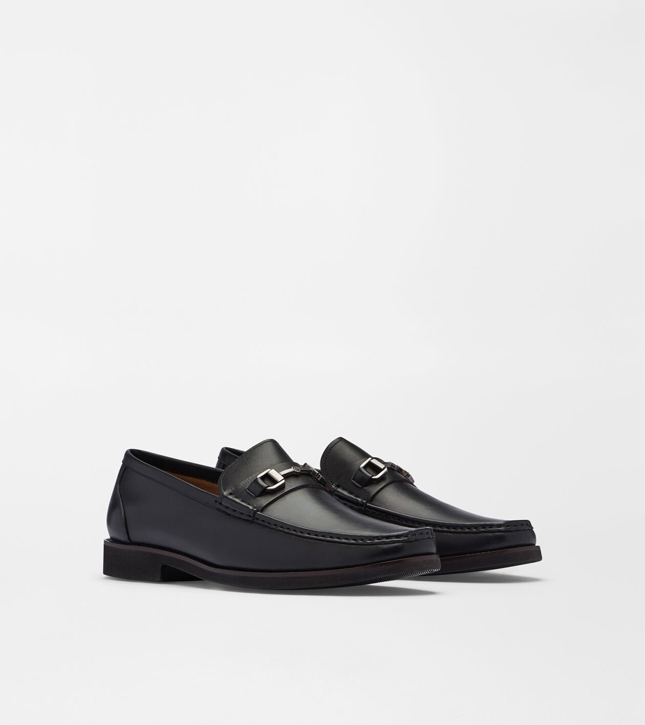 Peter Millar Leather Bit Loafer Black