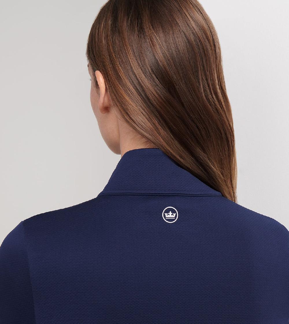 Peter Millar Lumi-Knit Midweight Full-Zip Navy