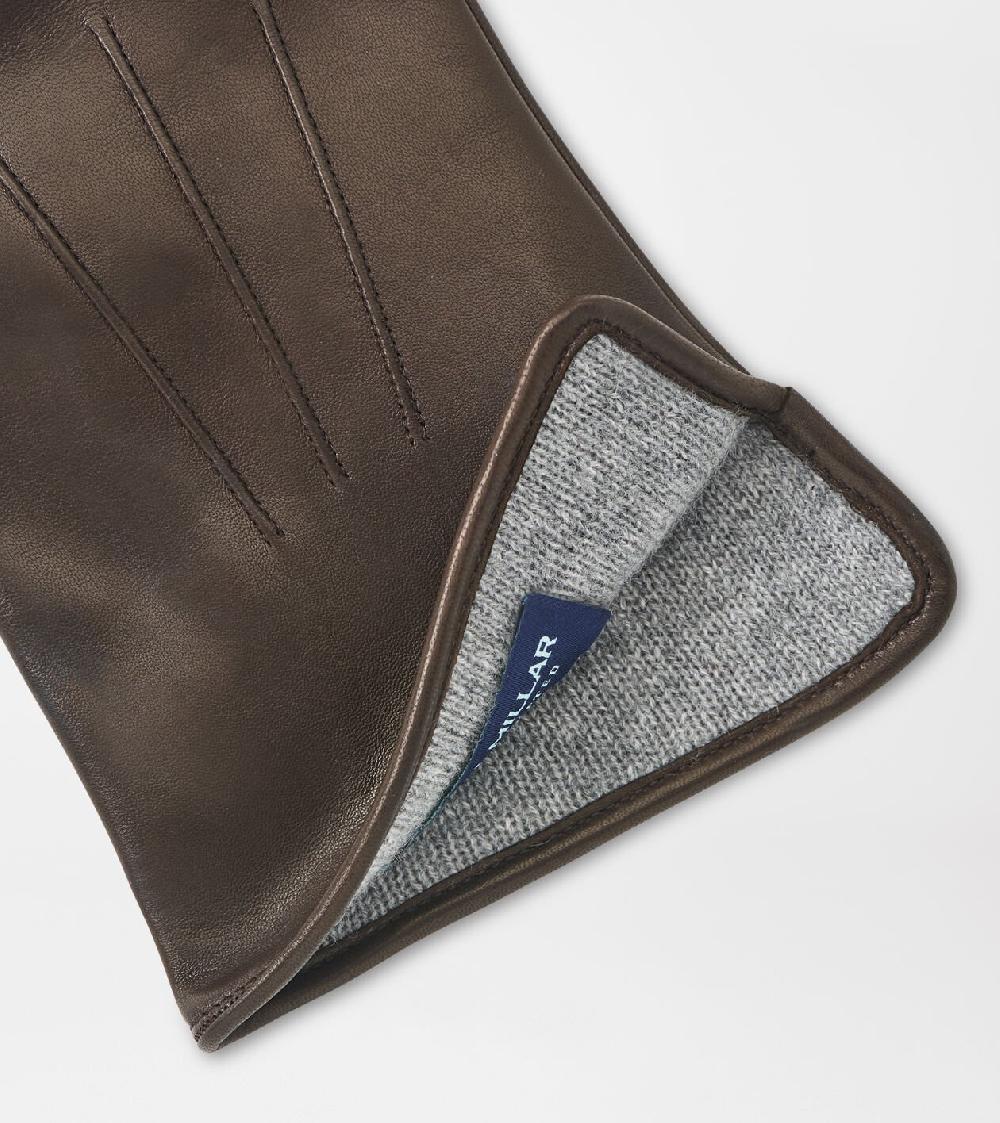 Peter Millar Madison Nappa Glove Chocolate