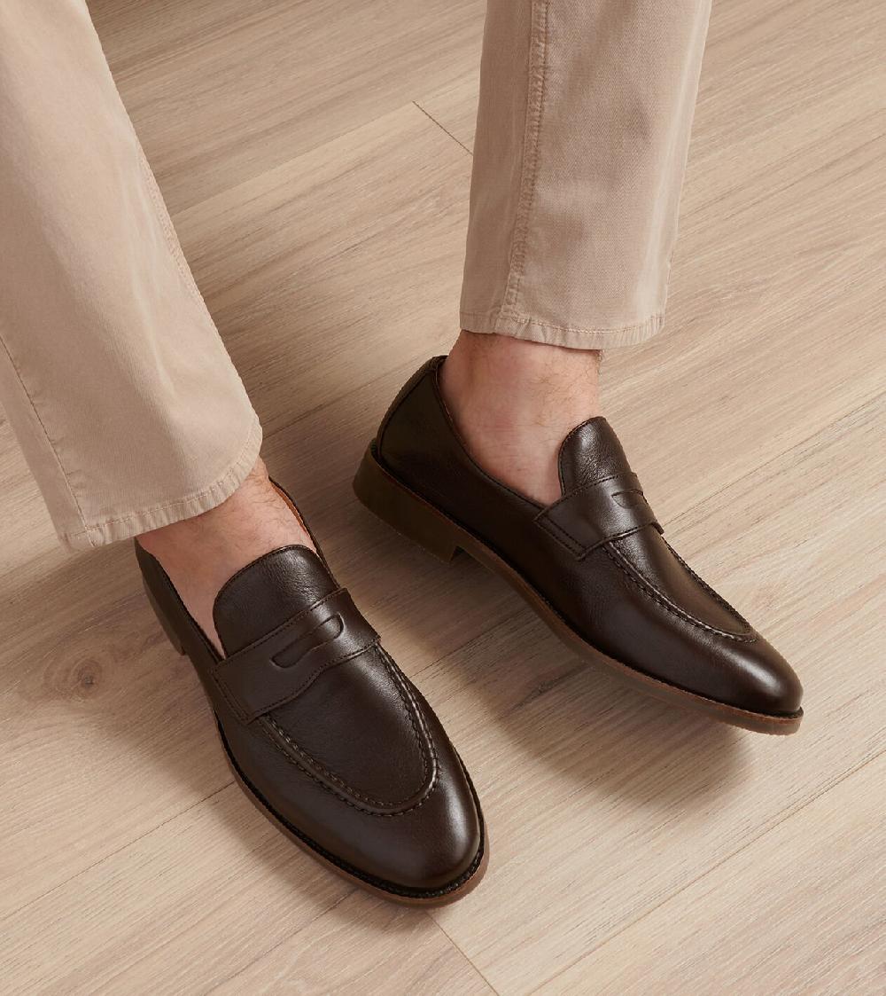 Peter Millar Madison Penny Loafer Chocolate