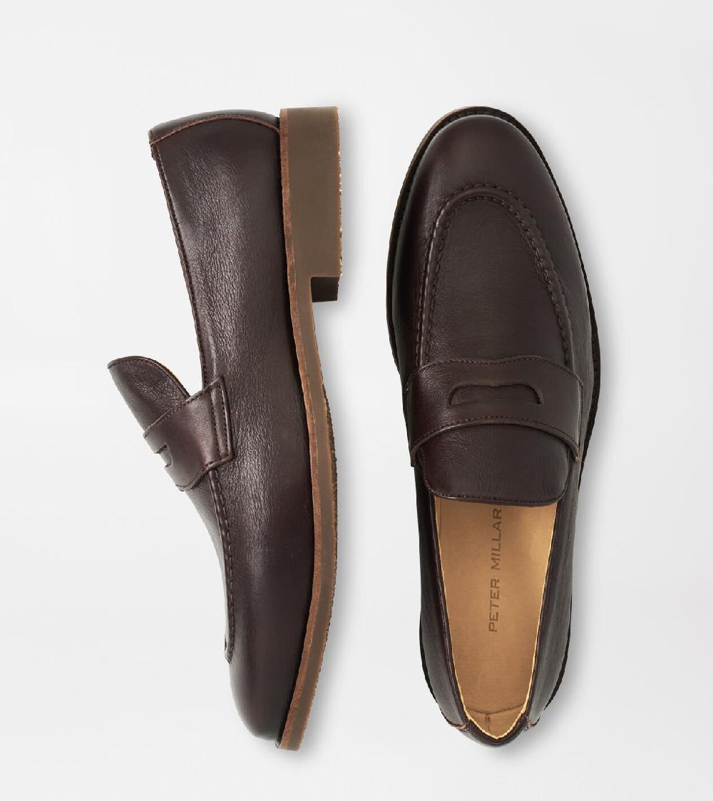 peter millar Madison Penny Loafer Chocolate