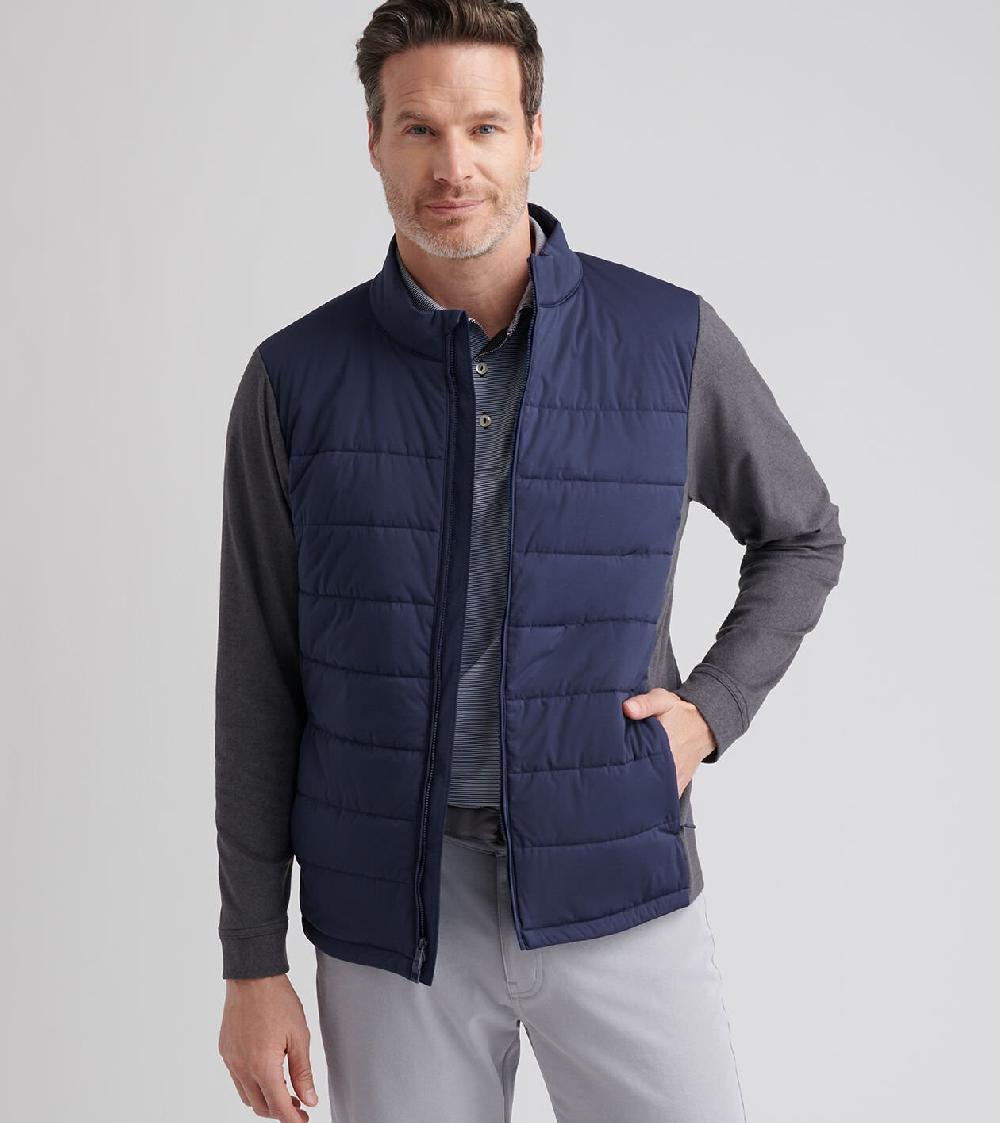 Peter Millar Merge Hybrid Fleece Jacket Navy