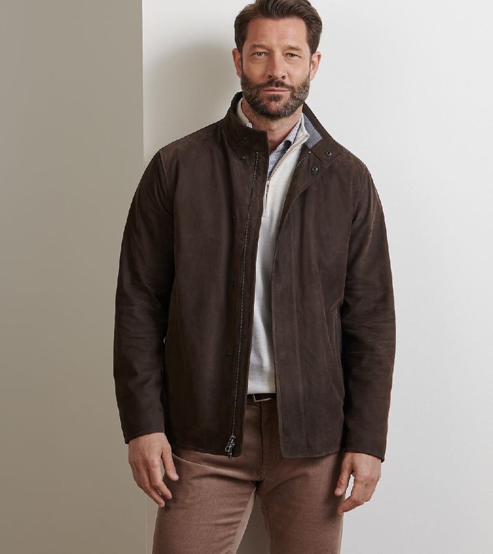 Peter Millar Norwalk Nubuck Coat Espresso