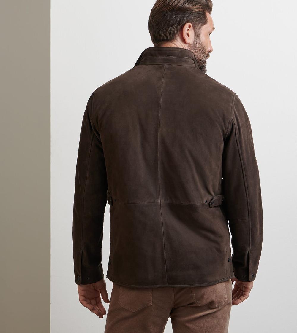 Peter Millar Norwalk Nubuck Coat Espresso
