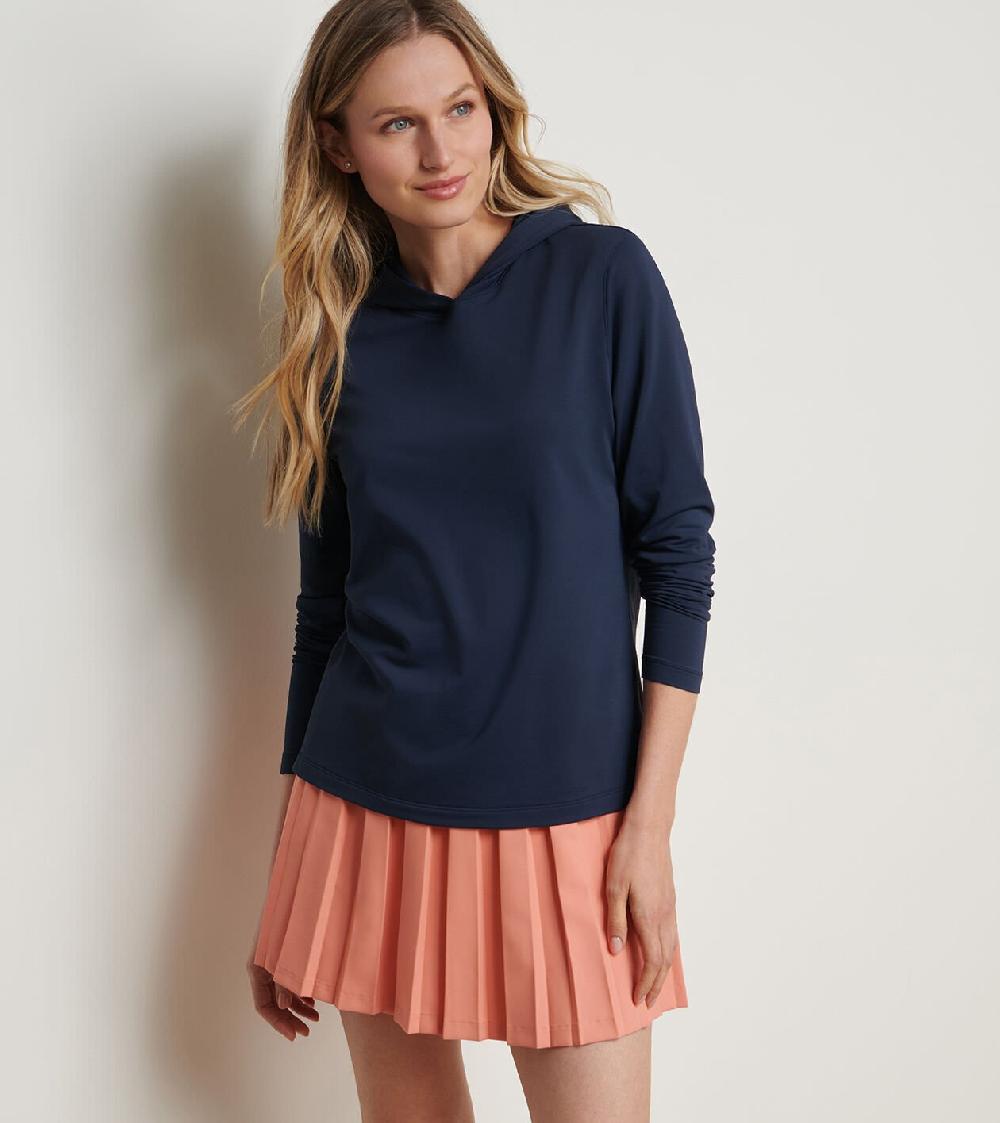 Peter Millar Pine Performance Hoodie Navy