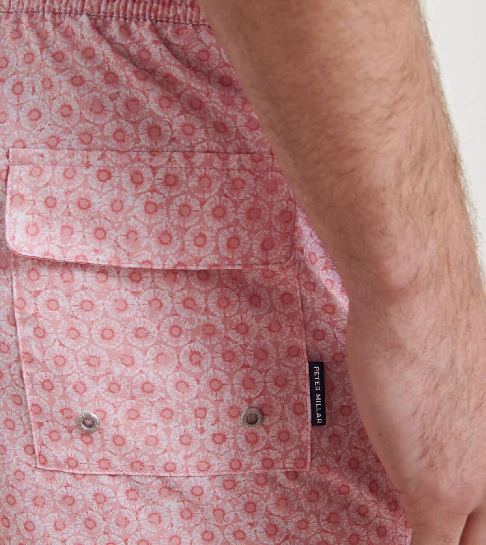 Peter Millar Pineapple Slice Swim Trunk Watermelon