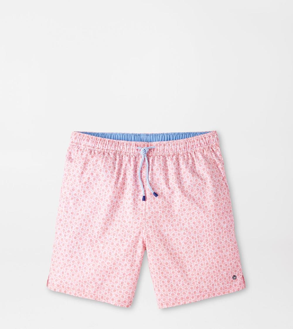 peter millar Pineapple Slice Swim Trunk Watermelon