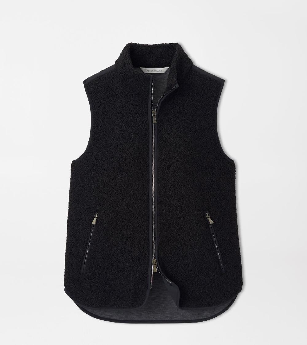 peter millar Tilly Bonded Sherpa Vest Black