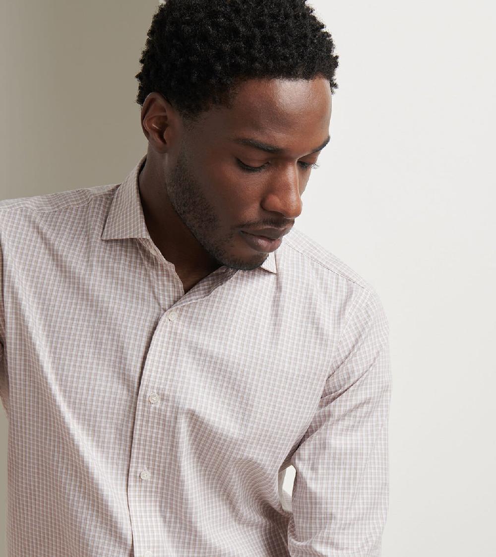 Peter Millar Torino Cotton Sport Shirt CAMEL