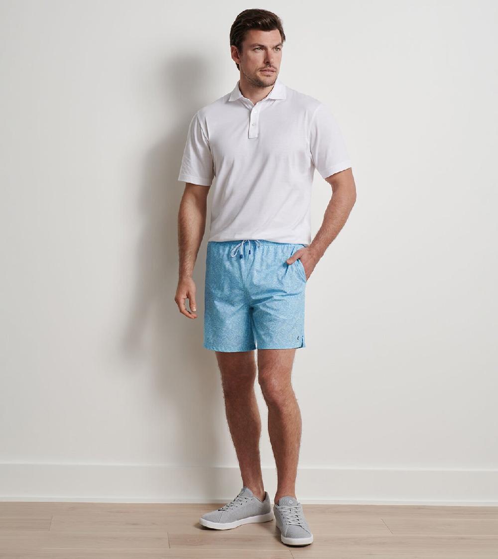 Peter Millar Tropics Swim Trunk CABANA BLUE