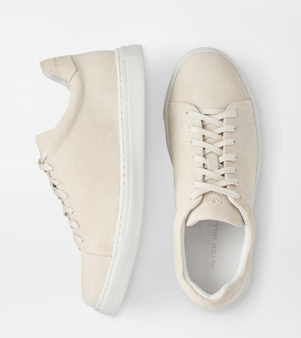peter millar Vantage Lite Suede Sneaker LATTE