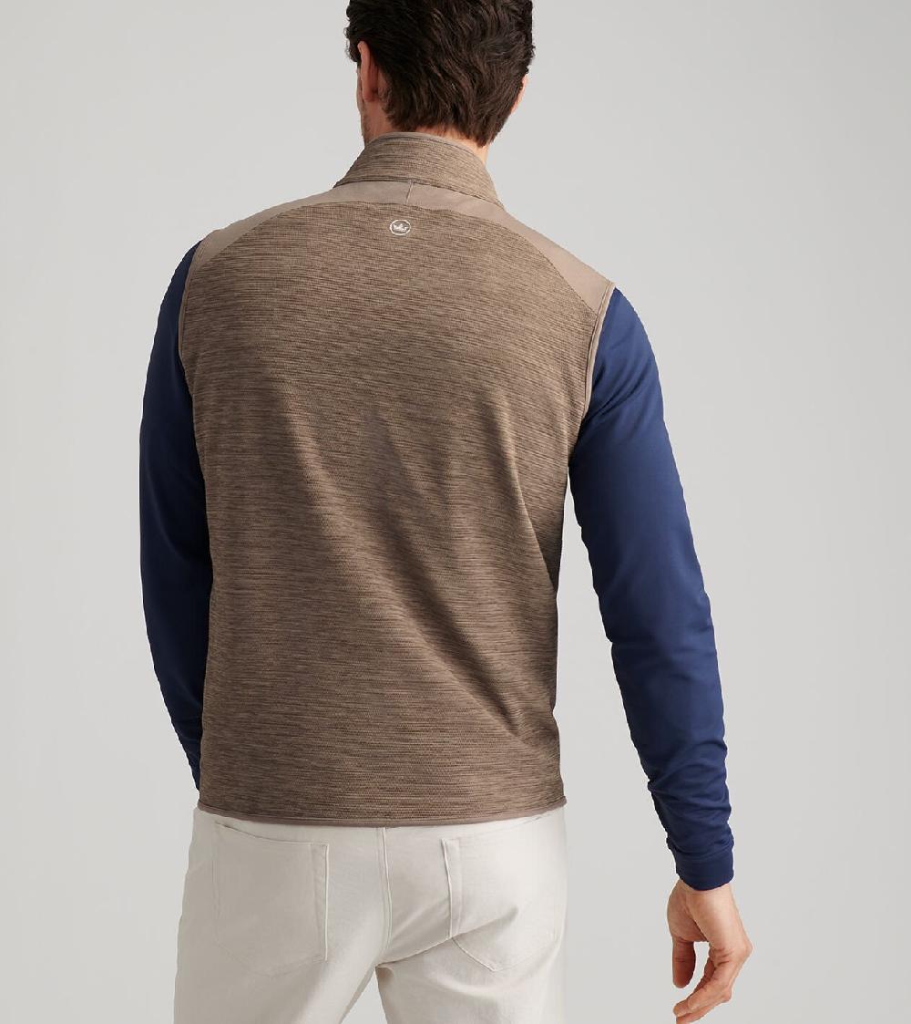 Peter Millar Vista Full-Zip Vest POPLAR BROWN