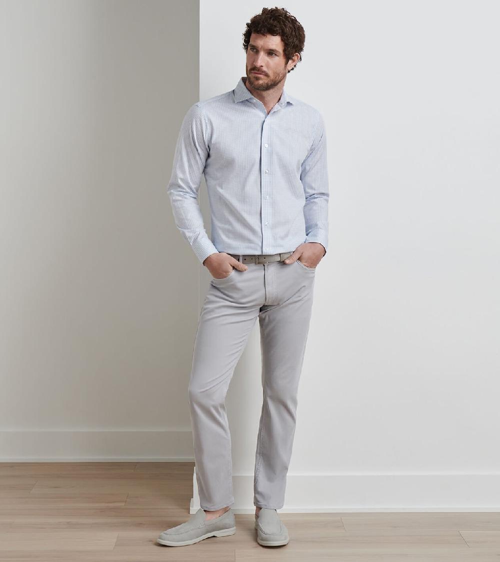 Peter Millar Wayfare Five-Pocket Pant Platinum