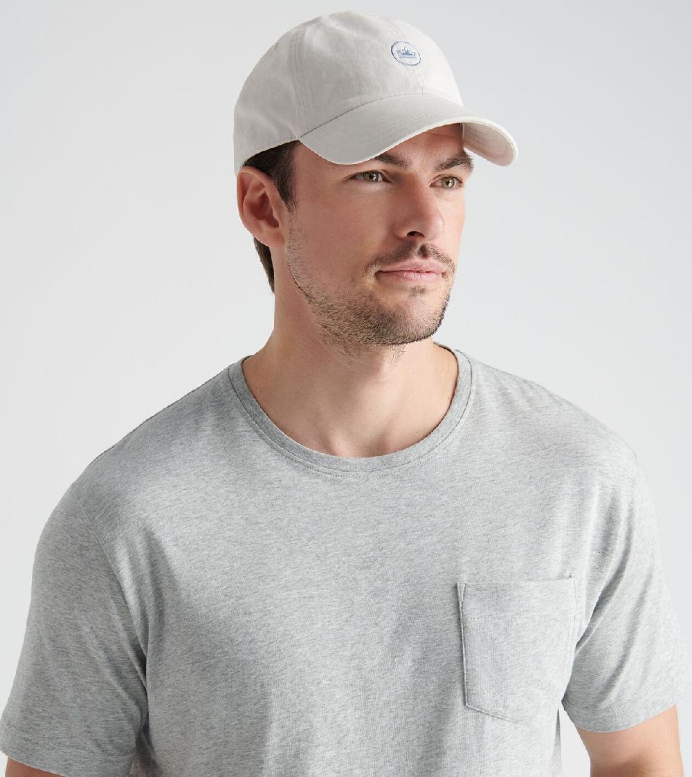 Peter Millar Whitaker Washed Twill Hat Gale Grey