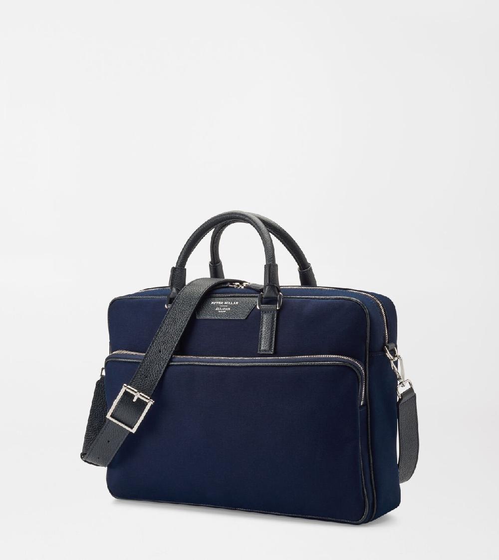 Peter Millar Peter Millar X Serapian Briefcase Navy