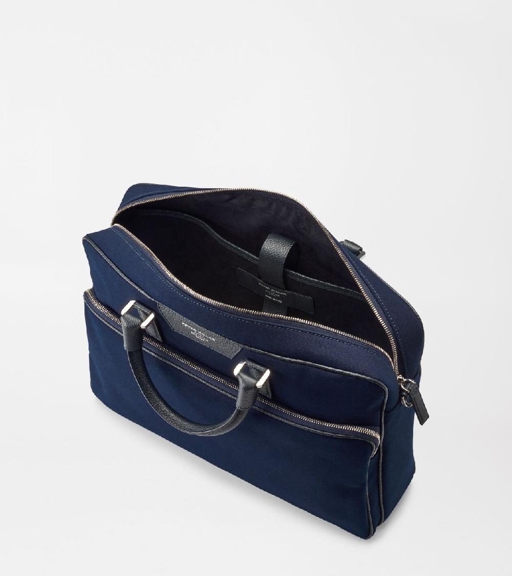 Peter Millar Peter Millar X Serapian Briefcase Navy