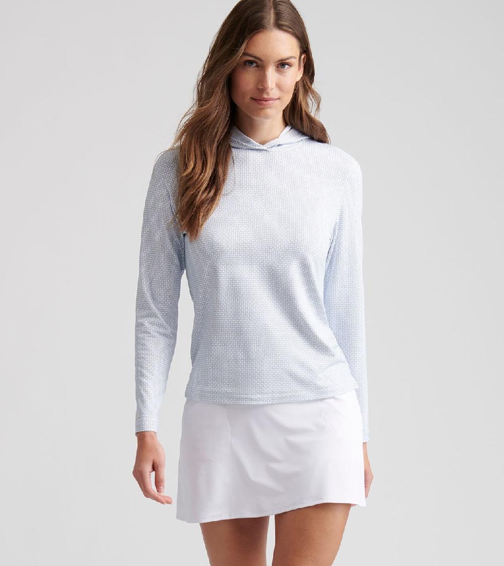 Peter Millar Pine Day Break Performance Hoodie Vintage Indigo