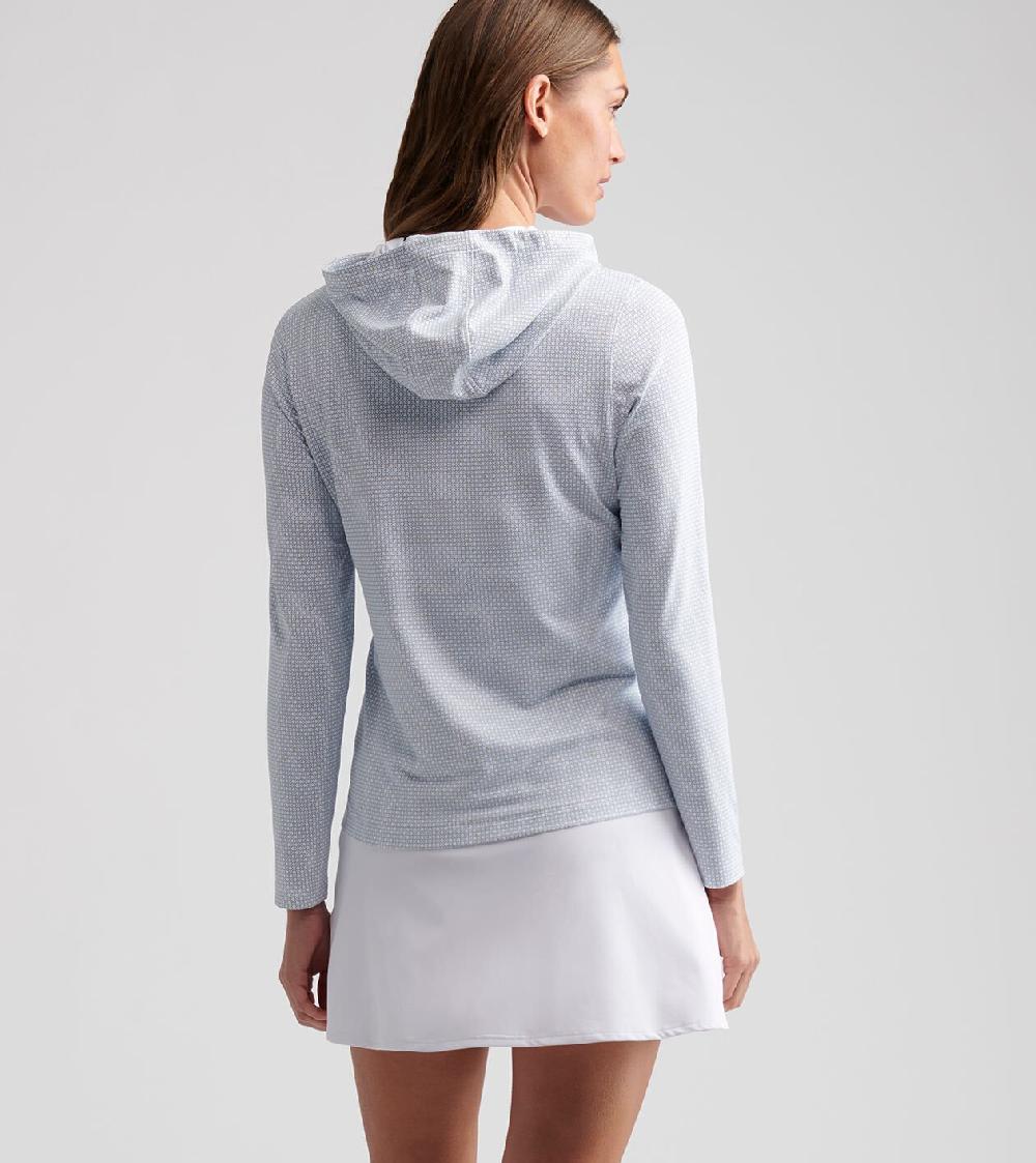 Peter Millar Pine Day Break Performance Hoodie Vintage Indigo