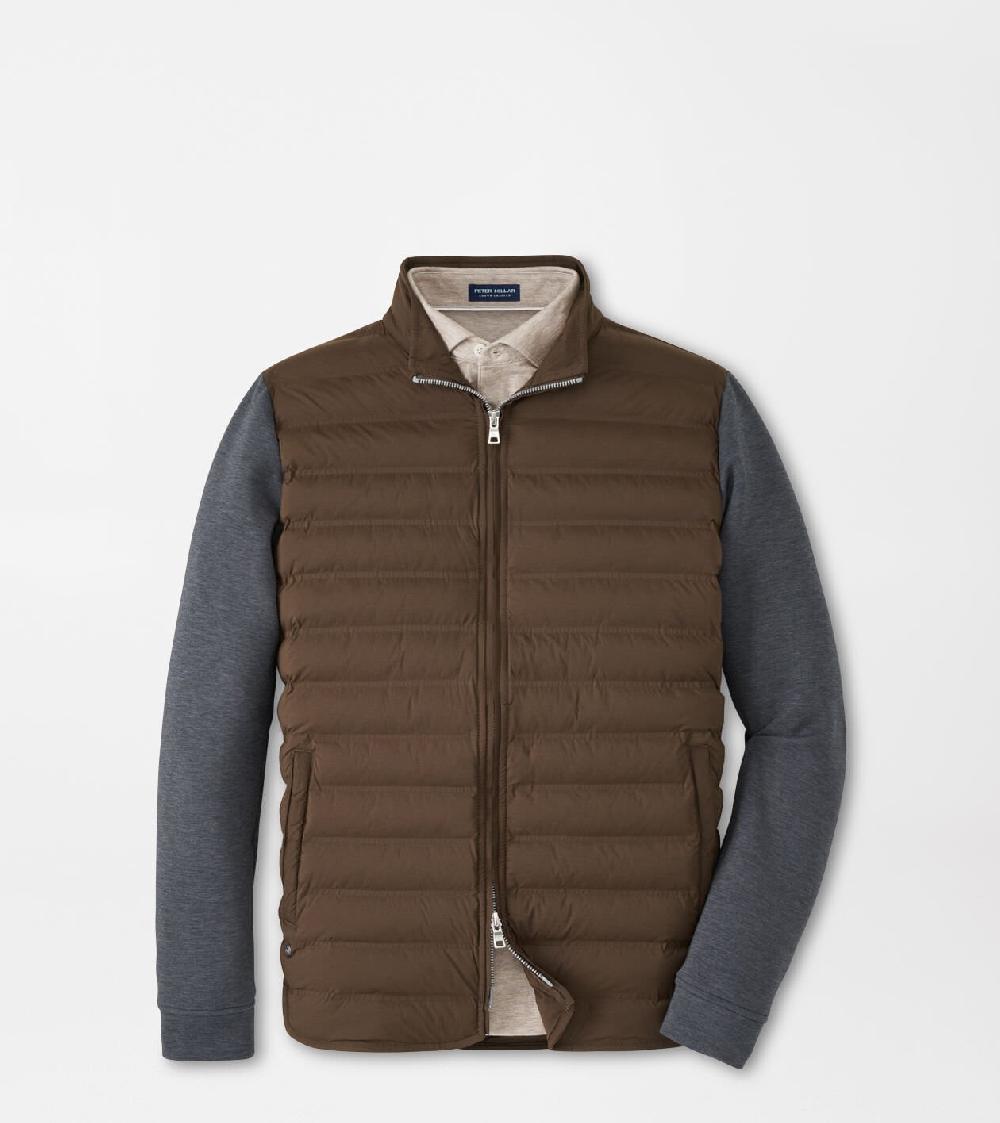 peter millar Winsome Hybrid Cardigan Antique Walnut