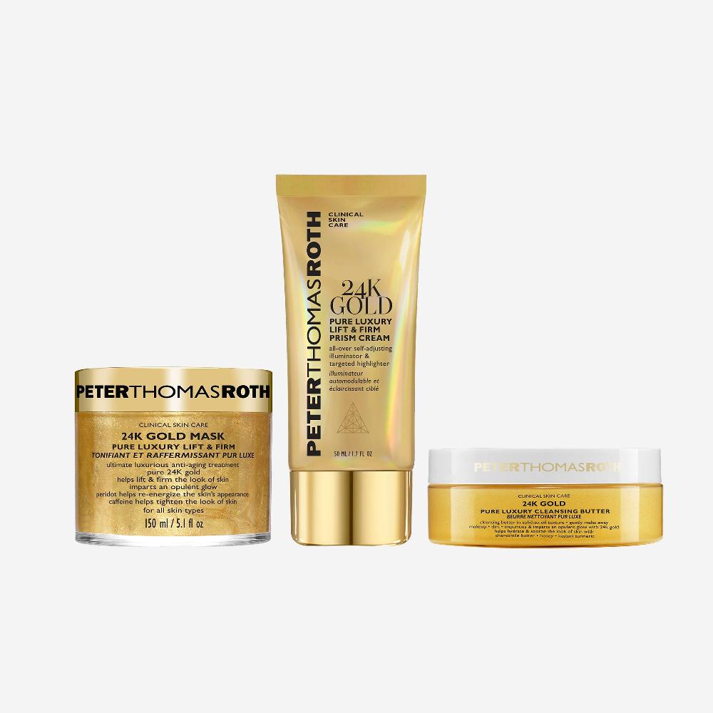 peter thomas roth Full-Size 24K Gold Firm & Glow 3-Piece Bundle