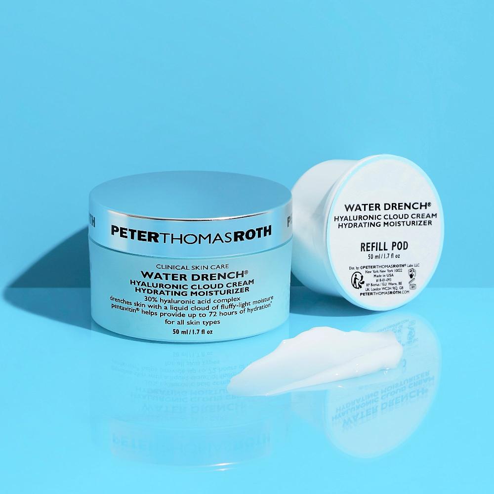 Peter Thomas Roth Water Drench Hyaluronic Cloud Cream Hydrating Moisturizer - Refill Pod 1.7 Fl Oz