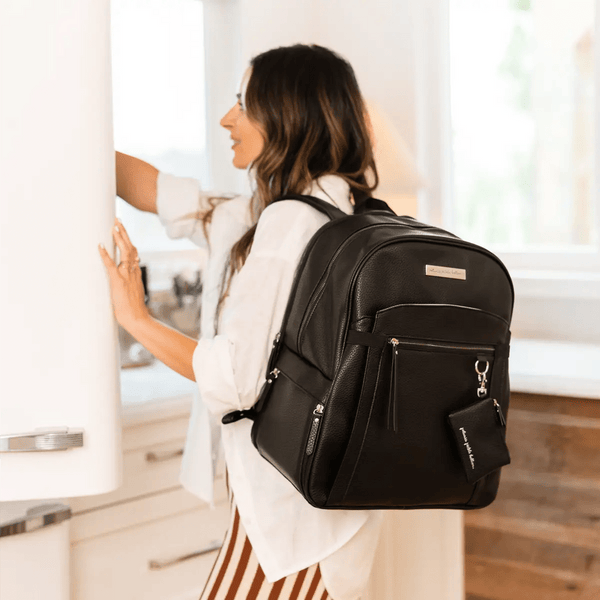 Petunia Pickle Bottom 2-in-1 Provisions Breast Pump & Diaper Bag Backpack In Ebony