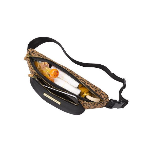 Petunia Pickle Bottom All-Around Belt Bag In Leopard Leatherette