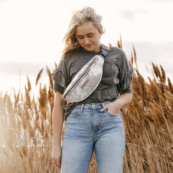 Petunia Pickle Bottom All-Around Belt Bag In Smoke Swirl Tie Dye