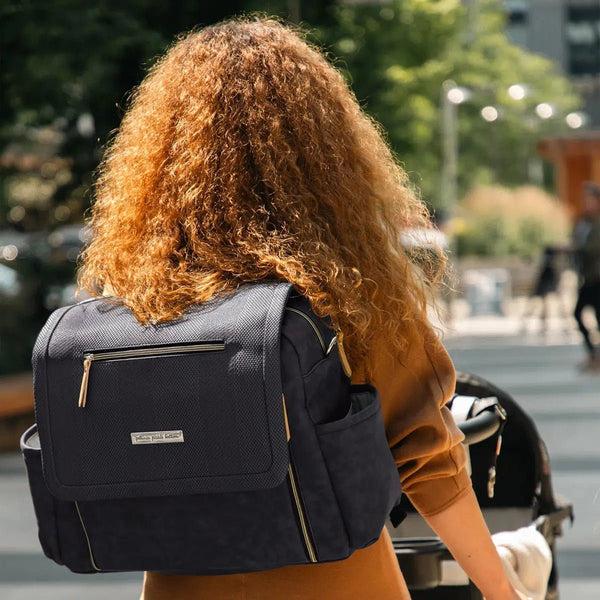 Petunia Pickle Bottom Boxy Backpack Deluxe In Carbon Cable Stitch