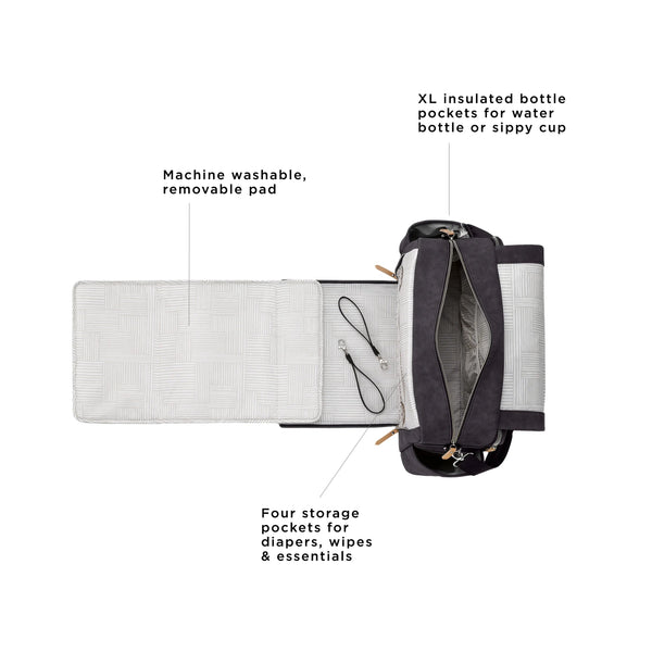 Petunia Pickle Bottom Boxy Backpack Deluxe In Carbon Cable Stitch