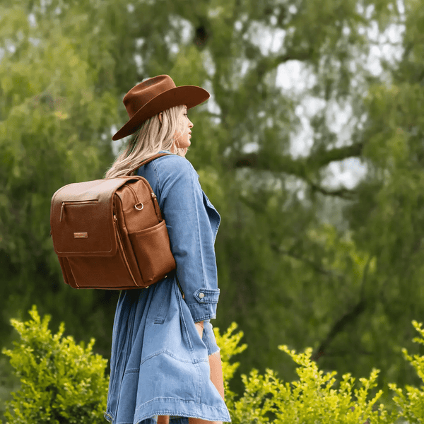 petunia Pickle Bottom Boxy Backpack Deluxe In Cedar