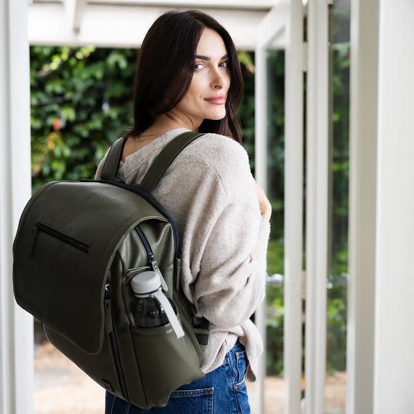 Petunia Pickle Bottom Boxy Backpack Deluxe In Olive