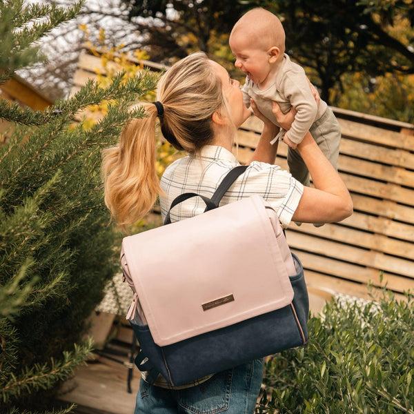 Petunia Pickle Bottom Boxy Backpack In Indigo Blush