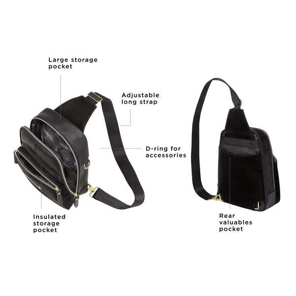 Petunia Pickle Bottom Criss-Cross Sling In Twilight Black