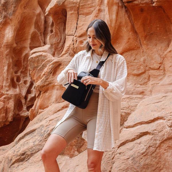 Petunia Pickle Bottom Criss-Cross Sling In Twilight Black