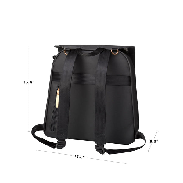 Petunia Pickle Bottom Meta Backpack In Black Matte Canvas