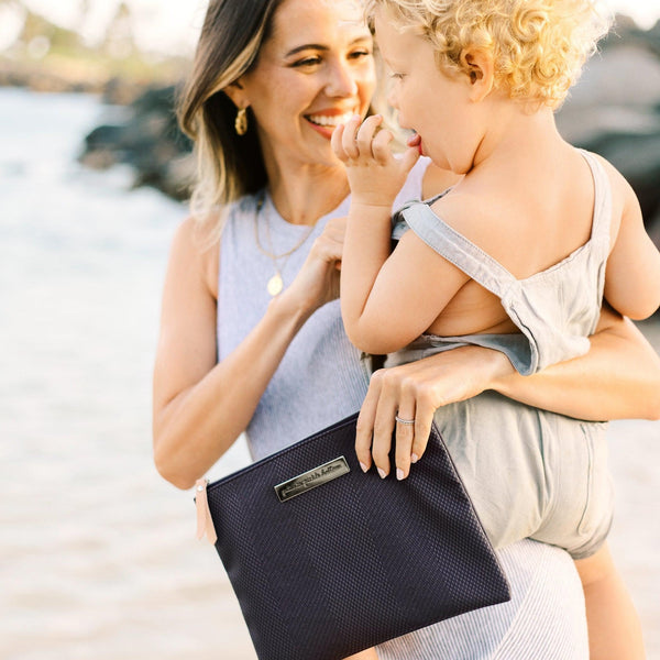 Petunia Pickle Bottom Organizer Trio In Carbon Cable Stitch