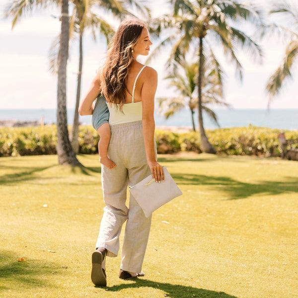 Petunia Pickle Bottom Organizer Trio In Grey Matte Cable Stitch