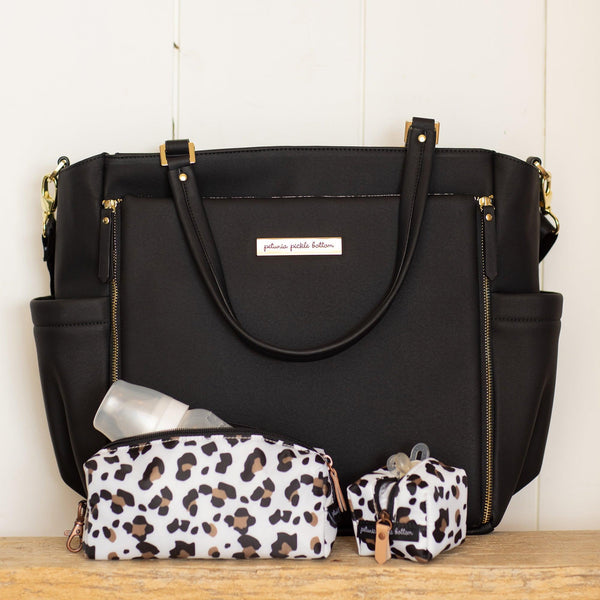 Petunia Pickle Bottom Pacifier Porter In Moon Leopard