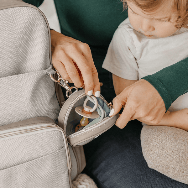 Petunia Pickle Bottom Petite Porter In Grey Matte Cable Stitch