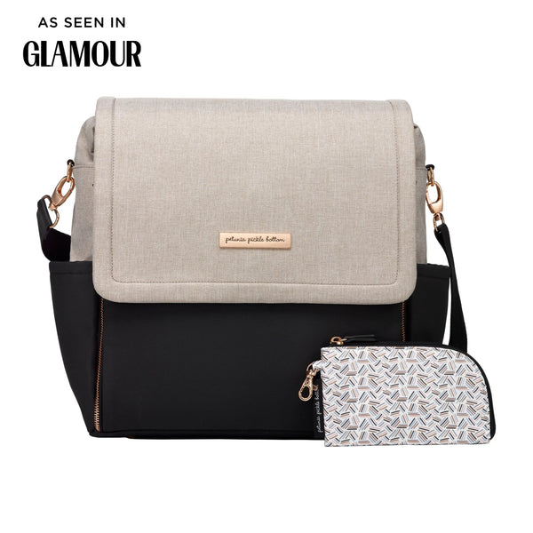 petunia pickle bottom Boxy Backpack in Black/Sand