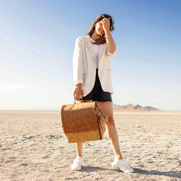 Petunia Pickle Bottom Boxy Backpack In Brioche