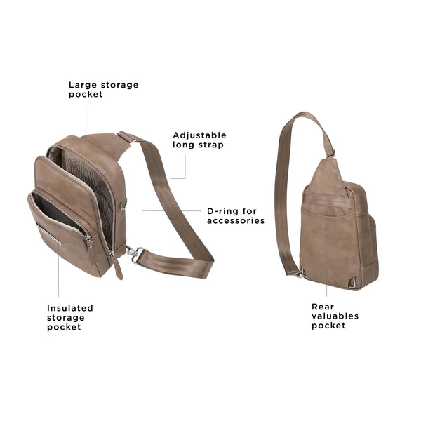 Petunia Pickle Bottom Criss-Cross Sling In Mink