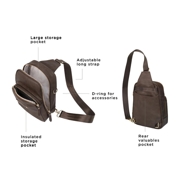 Petunia Pickle Bottom Criss-Cross Sling In Saddle