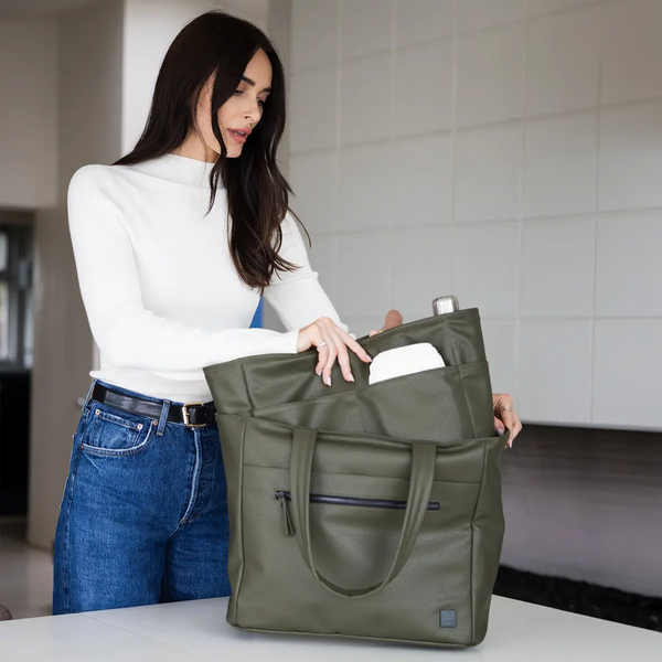 Petunia Pickle Bottom Essentials Tote In Olive