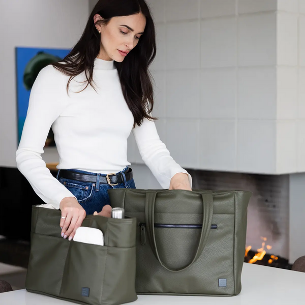 Petunia Pickle Bottom Essentials Tote In Olive